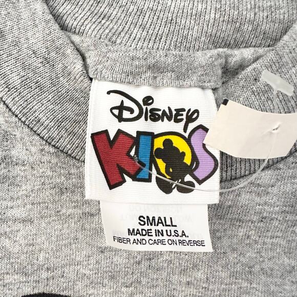 Disney Kids Grey Vintage 90s Deadstock Grey Peek Goofy Short Sleeve Tee Small - Picture 8 of 9
